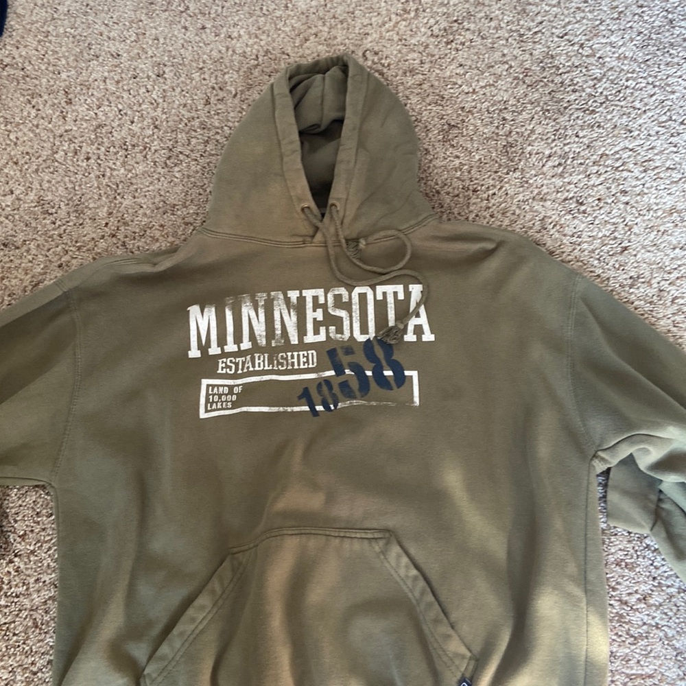 green hoodie